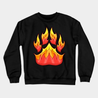 Fire Paw Print Crewneck Sweatshirt